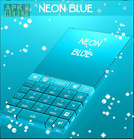 neon blue keyboard go