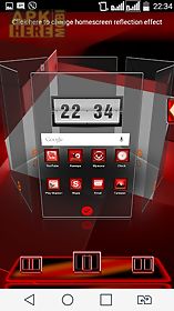 next launcher 3d red box theme