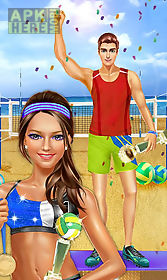 sporty girls: beach volleyball