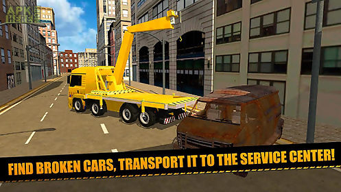 tow truck: car transporter 3d
