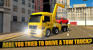 Tow truck: car transporter 3d