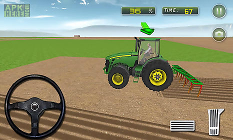 village farm tractor drive sim
