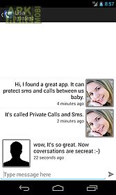 private calls and sms