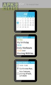 calendar for android wear