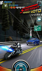 speed night highway moto
