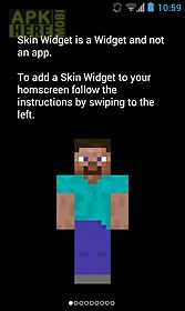 skin widget for minecraft