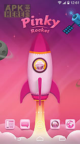 pinky rocket go launcher theme