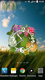 flower clock live wallpaper