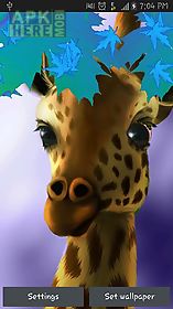 giraffe hd live wallpaper