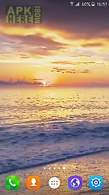 sunset beach  live wallpaper