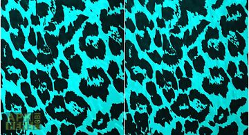 Teal leopard print  Live Wallpap..