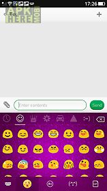 lavender emoji keyboard theme