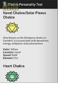 chakra personality test