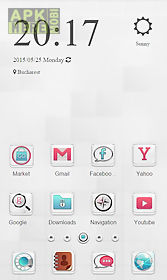 clear white launcher