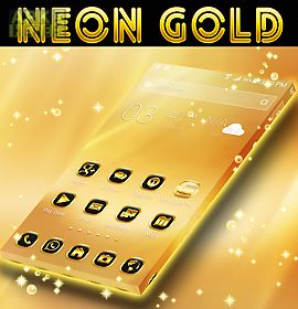 neon gold theme go launcher