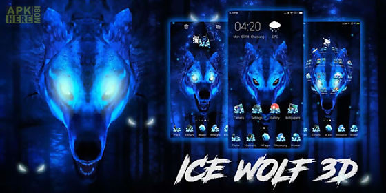 ice wolf 3d theme