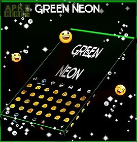 green neon keyboard
