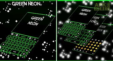 Green neon keyboard