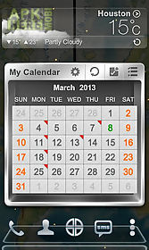 next calendar widget