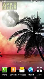 tropical night live wallpaper