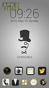 gentleman golauncher theme