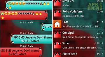 Go sms angel vs devil theme