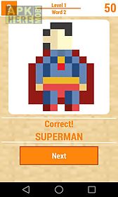 guess the pixel superhero