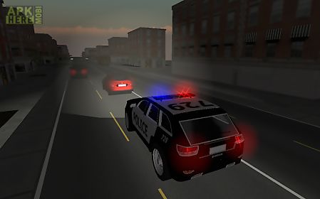 police car driver 3d