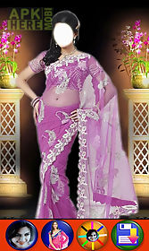women saree photo suit montage