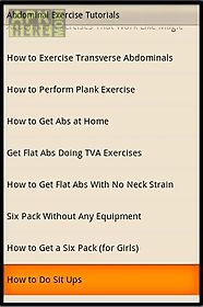 abdominal exercise tutorials