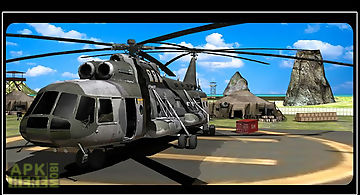 Army helicopter - relief cargo