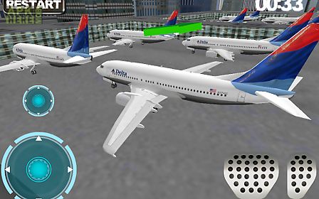 airport 3d airplane parking