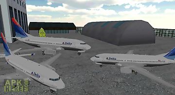 Airport 3d airplane parking