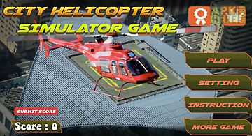 City helicopter simulator game