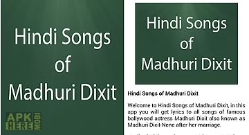Hindi songs of madhuri dixit