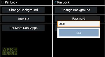 Pin lock screen