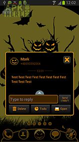 theme halloween for go sms pro