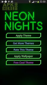 go keyboard green neon theme