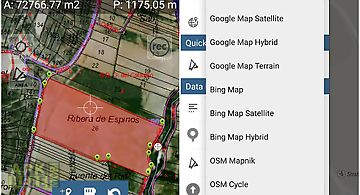Map pad gps surveys & measure