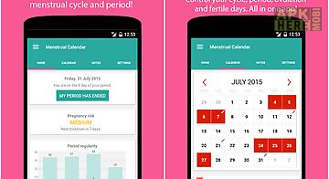 Menstrual & ovulation calendar