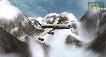 Flight simulator snow plane 3d