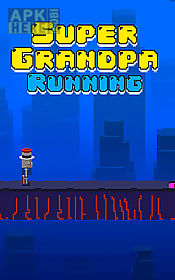 super grandpa running