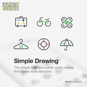 simple drawing dodol theme