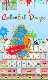 colorful drops keyboard theme