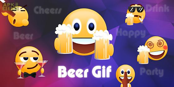 cute beer gif emoji sticker