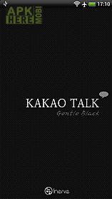 kakaotalk gentle black theme