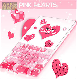 pink hearts keyboard