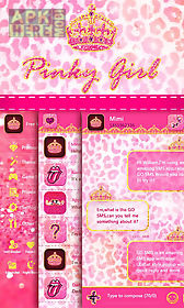 go sms pinky girl theme