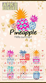 pineapple kika keyboard theme