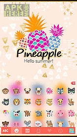 pineapple kika keyboard theme